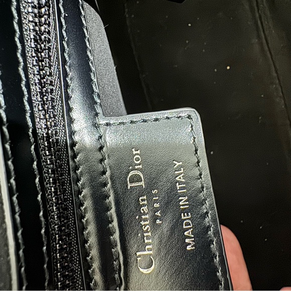 Christian Dior Small Diorcamp Bag Macrocannage Balck Leather Gunmetal Hardware - Picture 10 of 15
